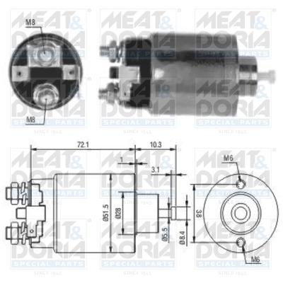 Solenoid Switch, starter